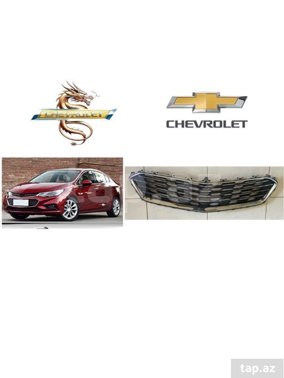 "Chevrolet Cruze 2017" orta radiator barmaqlığı (qara)