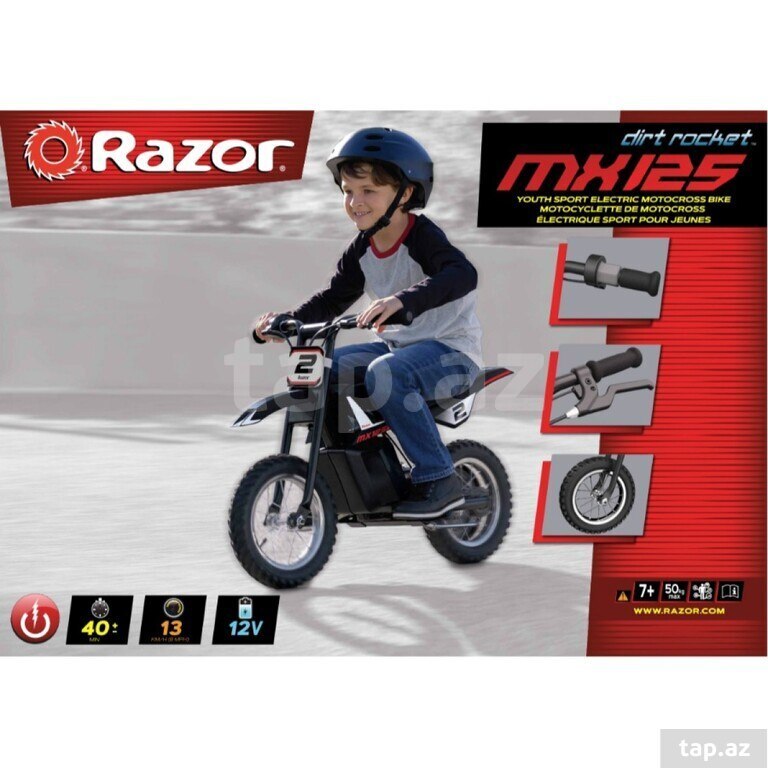 Uşaq elektro minibayk "Razor MX125 Dirt Rocket" 