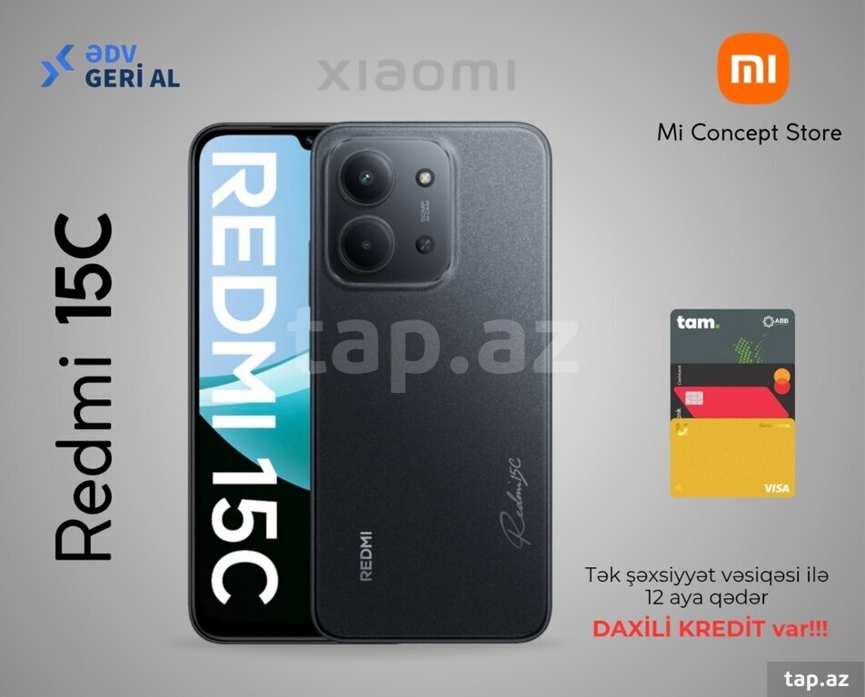 Xiaomi Redmi 15C Midnight Gray 128GB/4GB