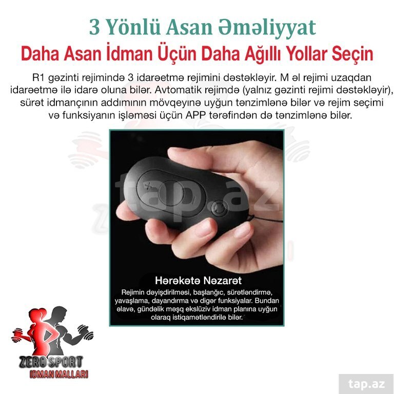 "WalkingPad R1 Pro" qatlanan 2-si 1-də qaçış və yürüyüş trenajoru (5)