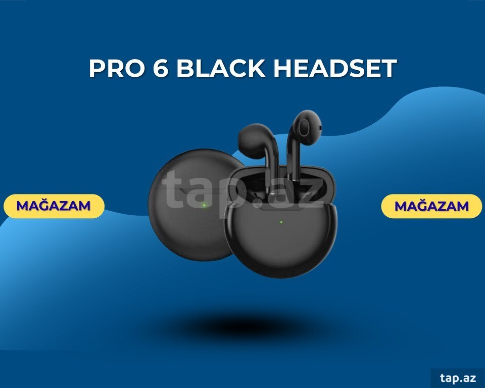 Pro 6 Black Headset