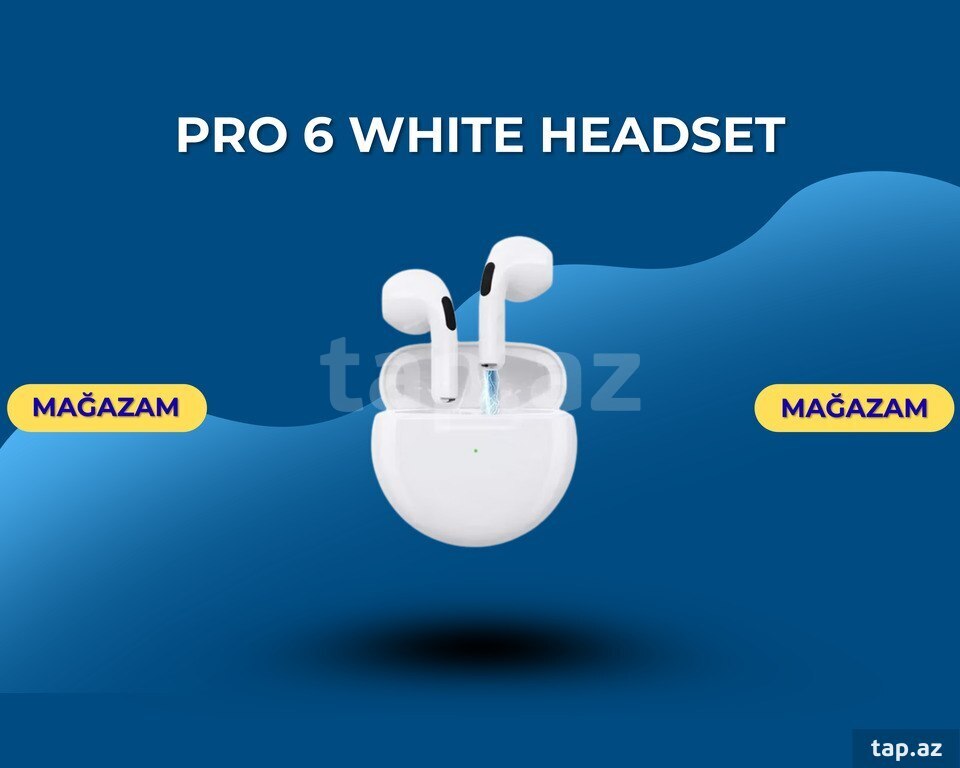 Pro 6 white headset