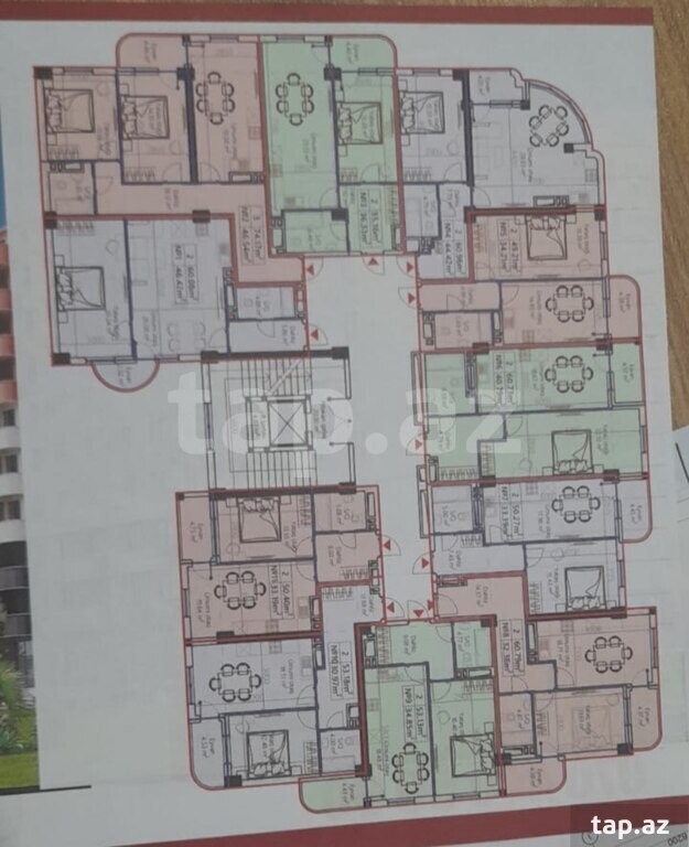 3-otaqlı yeni tikili, Saray qəs., 74 m² (21)