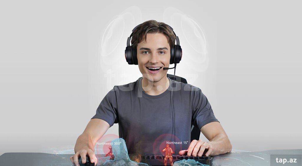 Headphones "Edifier G20 Virtual 7.1 Surround Sound Gaming Headset, Φ50mm unit, 100dB, 20H (2)