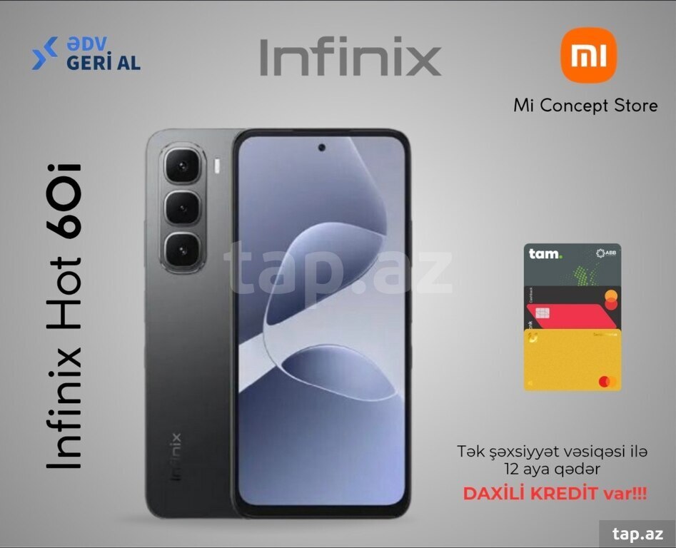 Infinix Hot 60i Sleek Black 128GB/4GB
