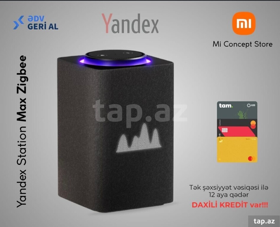 Ağıllı dinamik "Yandex Station Max Zigbee Black"