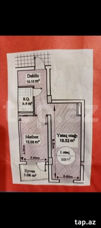 1-otaqlı yeni tikili, Sumqayıt ş., 52 m² (14)