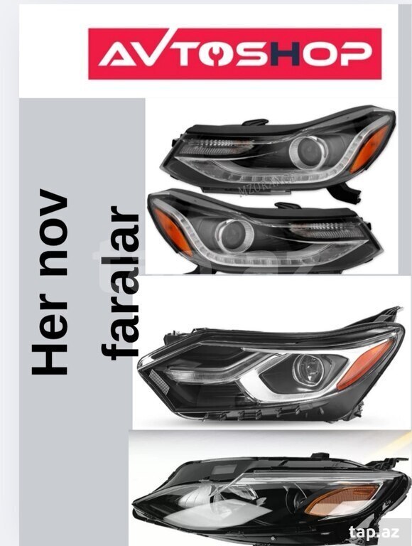"Chevrolet Equinox, Trax, Malibu, Cruze" faraları