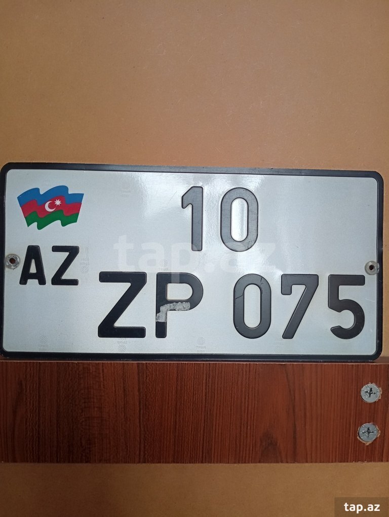 Avtomobil qeydiyyat nişanı - 10-ZP-075