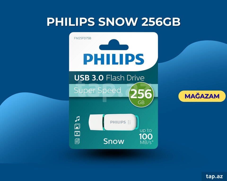 Yaddaş kartı "Philips snow 256GB"