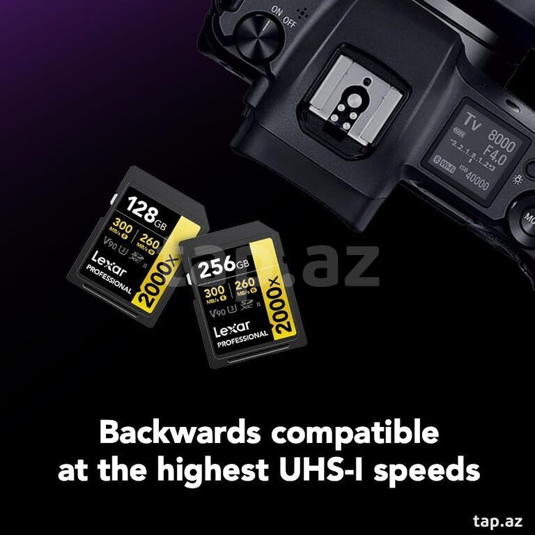 "Lexar Professional 128 GB 2000x" SD yaddaş kartı (5)