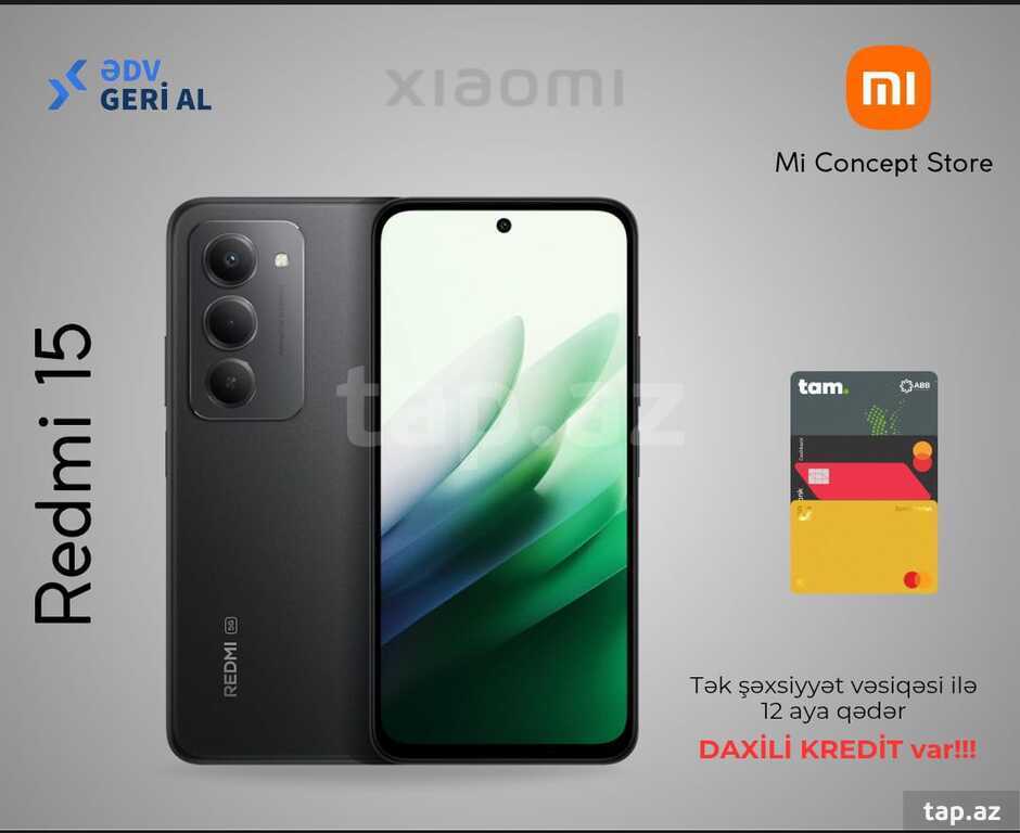 Xiaomi Redmi 15 Midnight Black 128GB/6GB