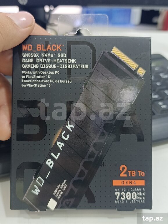 WD Black SN850X 2TB NVMe SSD (radiatorlu)