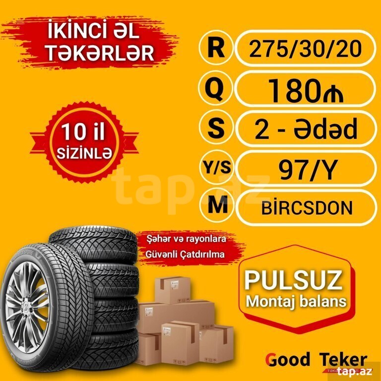 "BİRCSDON" şinləri 275/30 R20 (6)