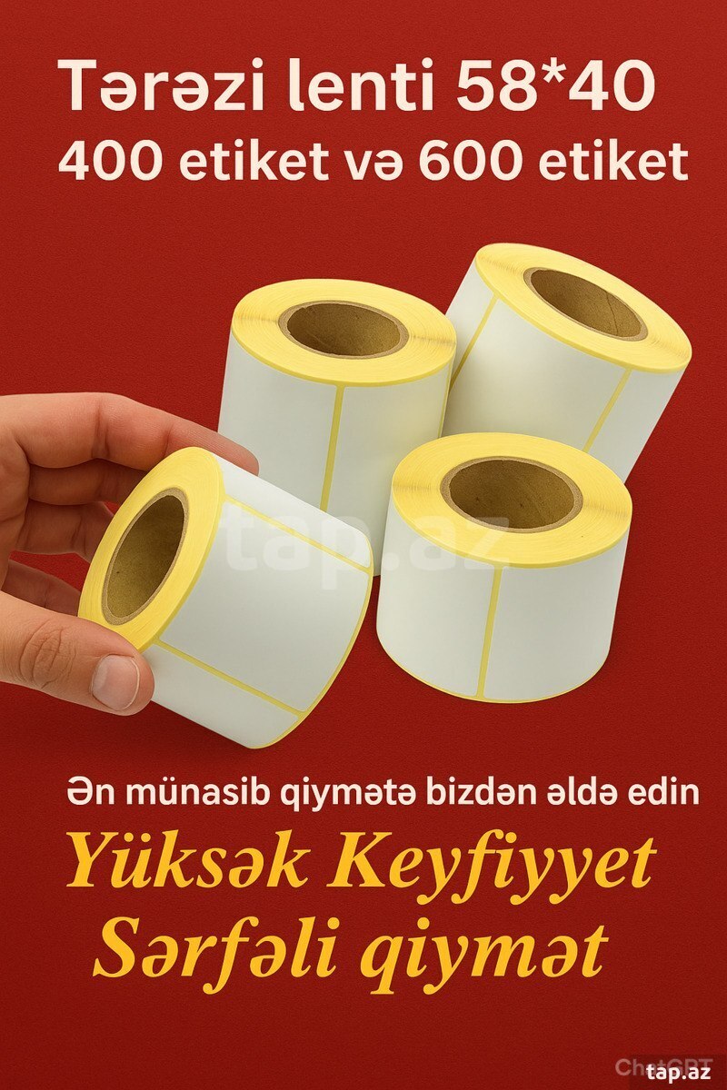 Tərəzi lenti 400 və 600 etiket