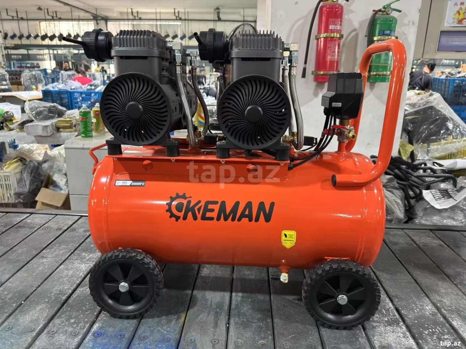 Yağsız hava kompressoru "Keman 65L" (səssiz ) (2)