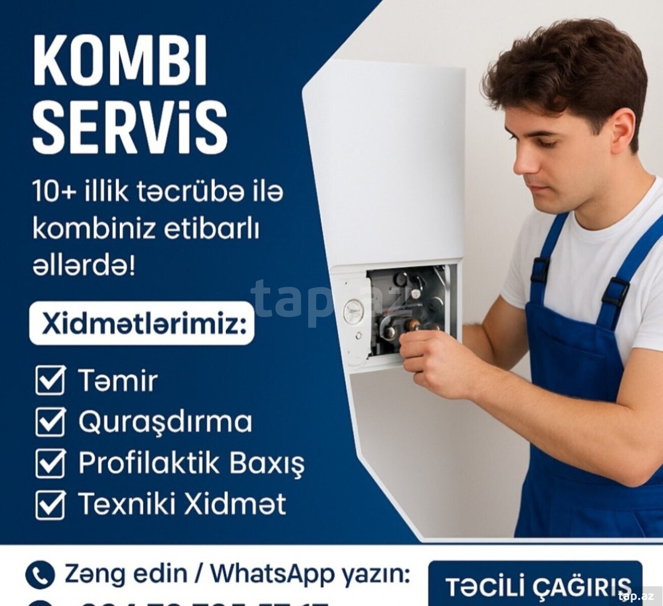Kombi təmiri və quraşdırılması 