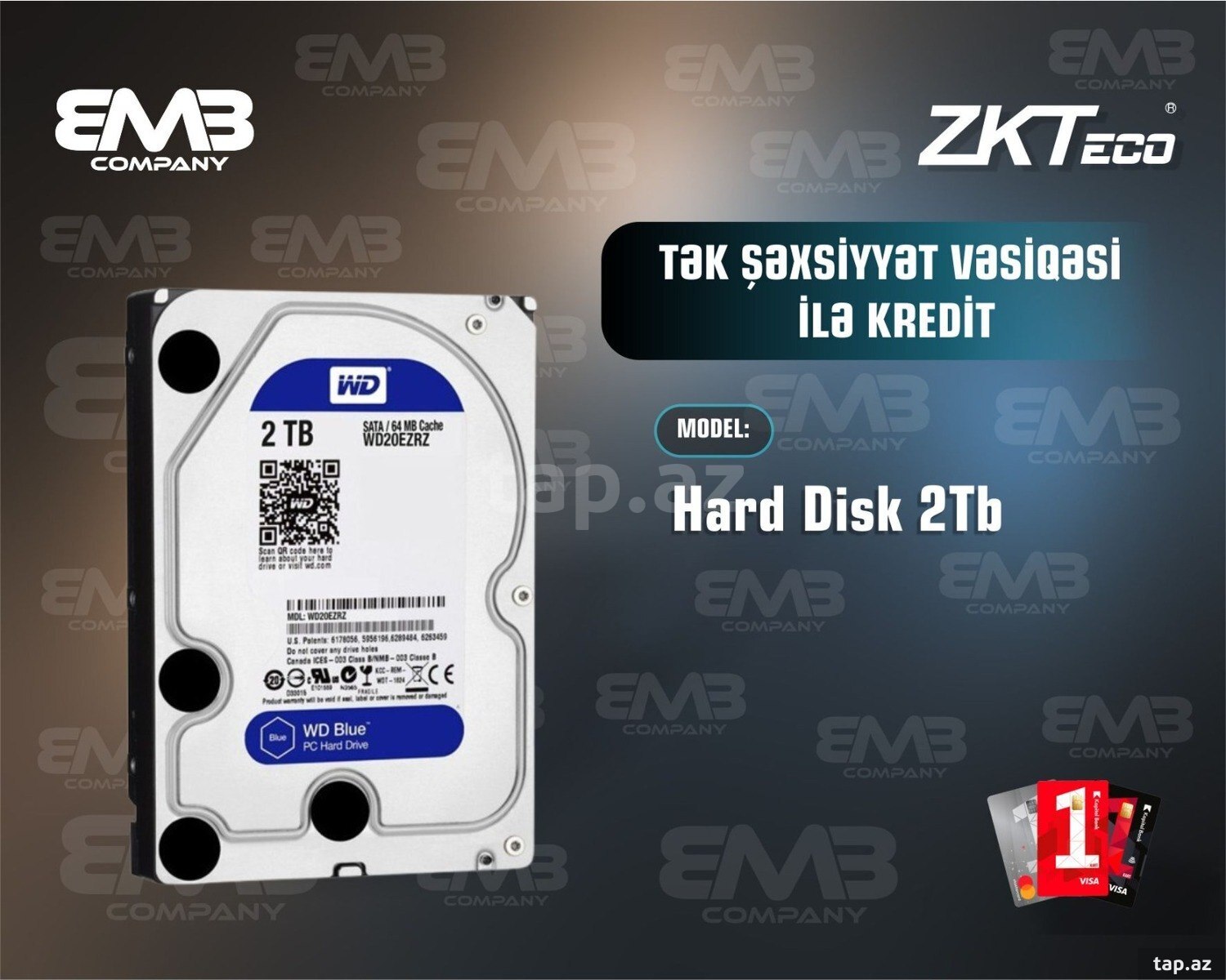 Sərt disk "WD 2TB"