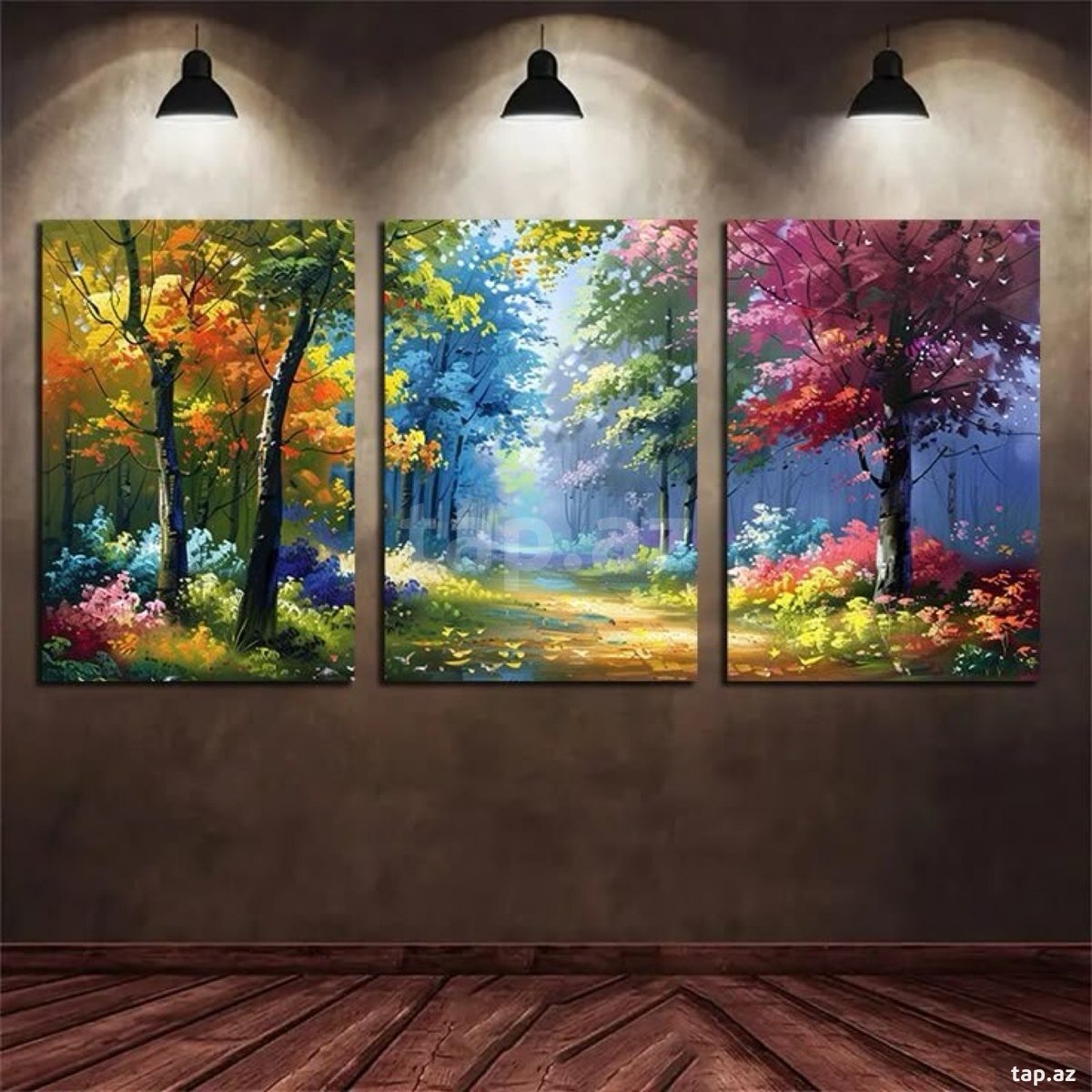 Şüşə və kətan tablo