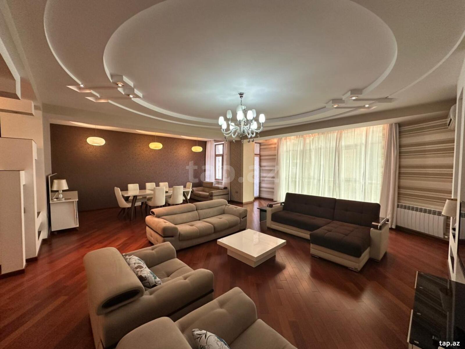 4-otaqlı yeni tikili kirayə verilir, Nəsimi r., 215 m²