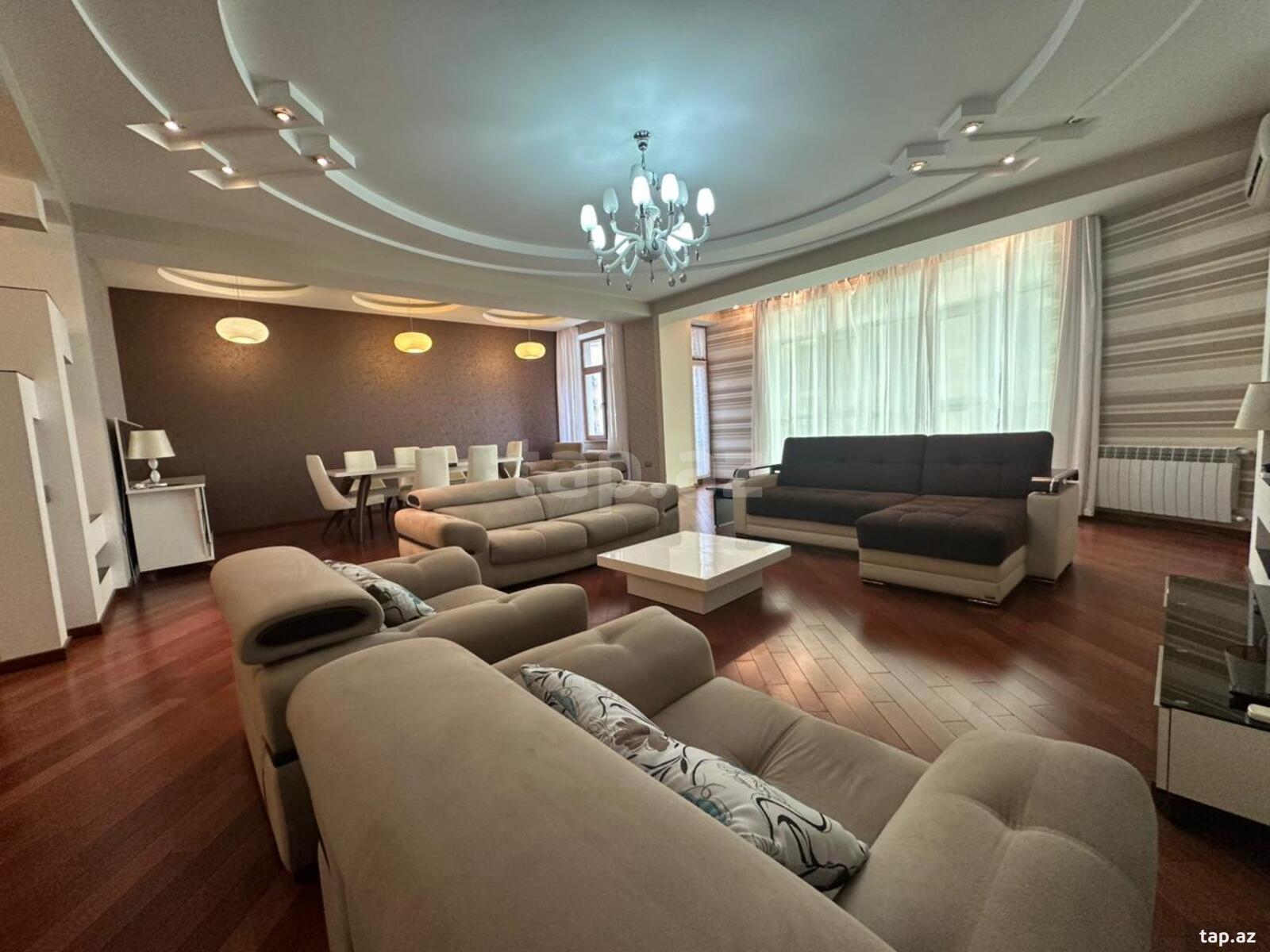 4-otaqlı yeni tikili kirayə verilir, Nəsimi r., 215 m² (2)