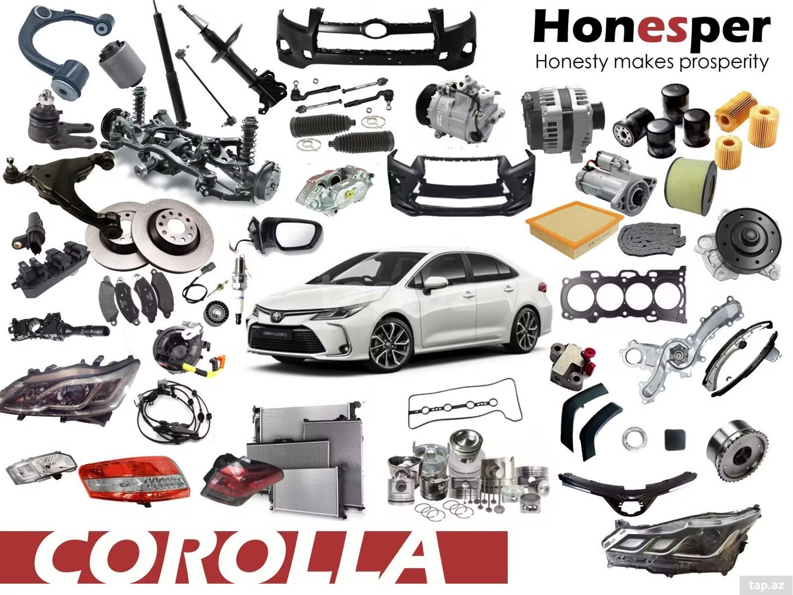 "Toyota Corolla" ehtiyat hissələri