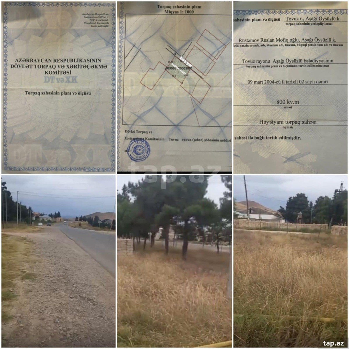 8 sot torpaq sahəsi, Tovuz r. (2)
