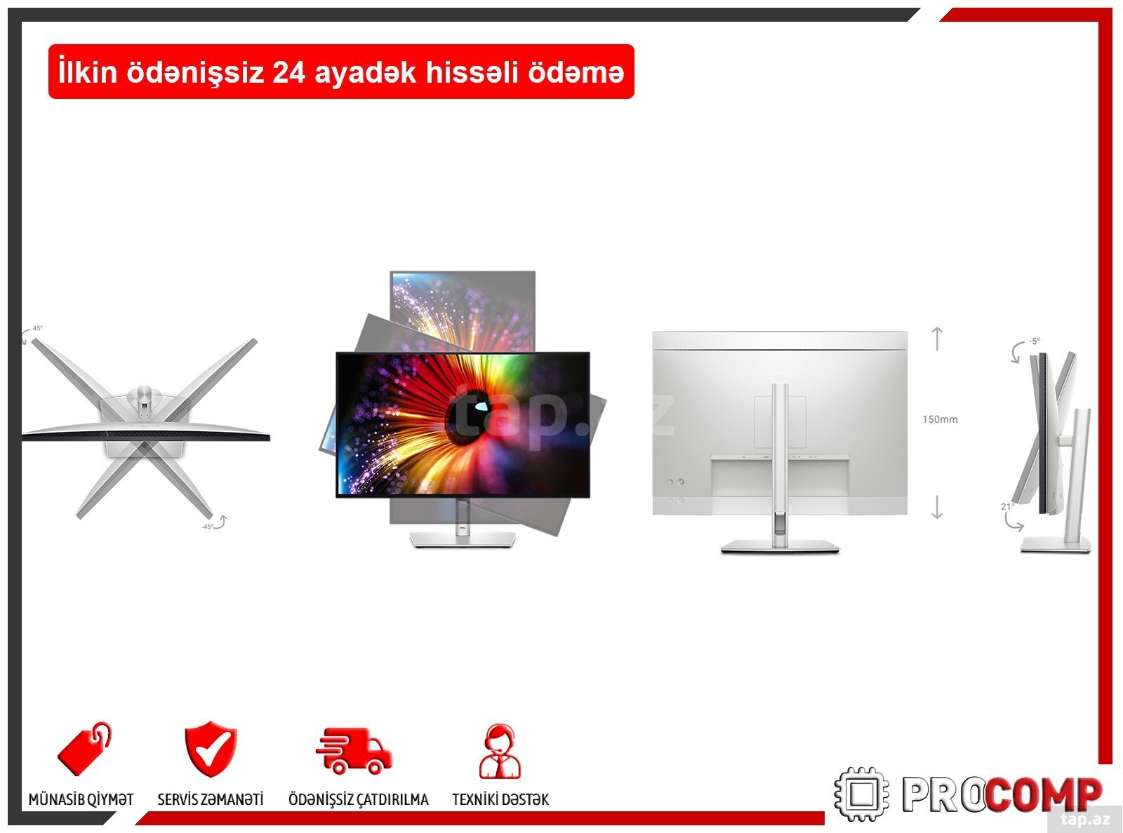 Monitor "Dell UltraSharp 27 - U2724D 210-BKVB" (2)
