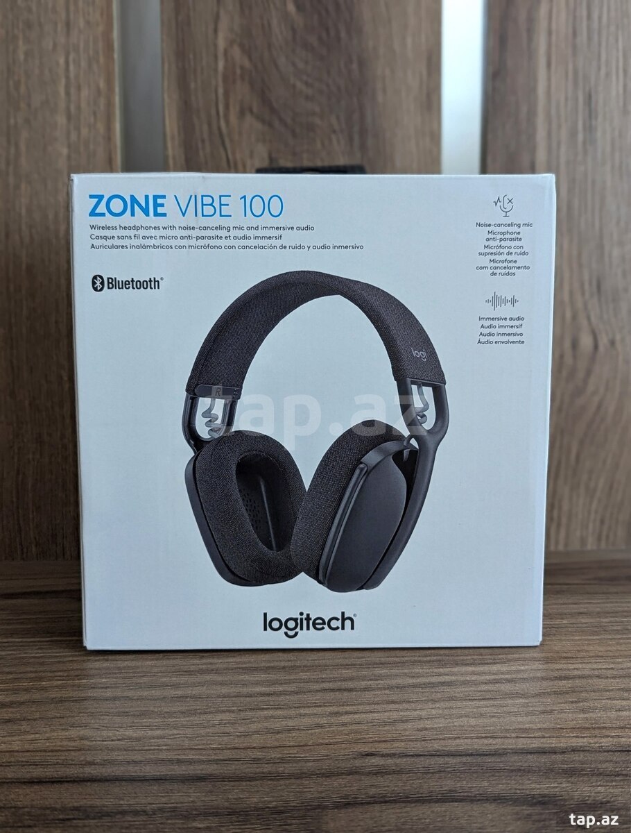Logitech Zone Vibe 100 Lightweight Wireless Over Ear Headphones