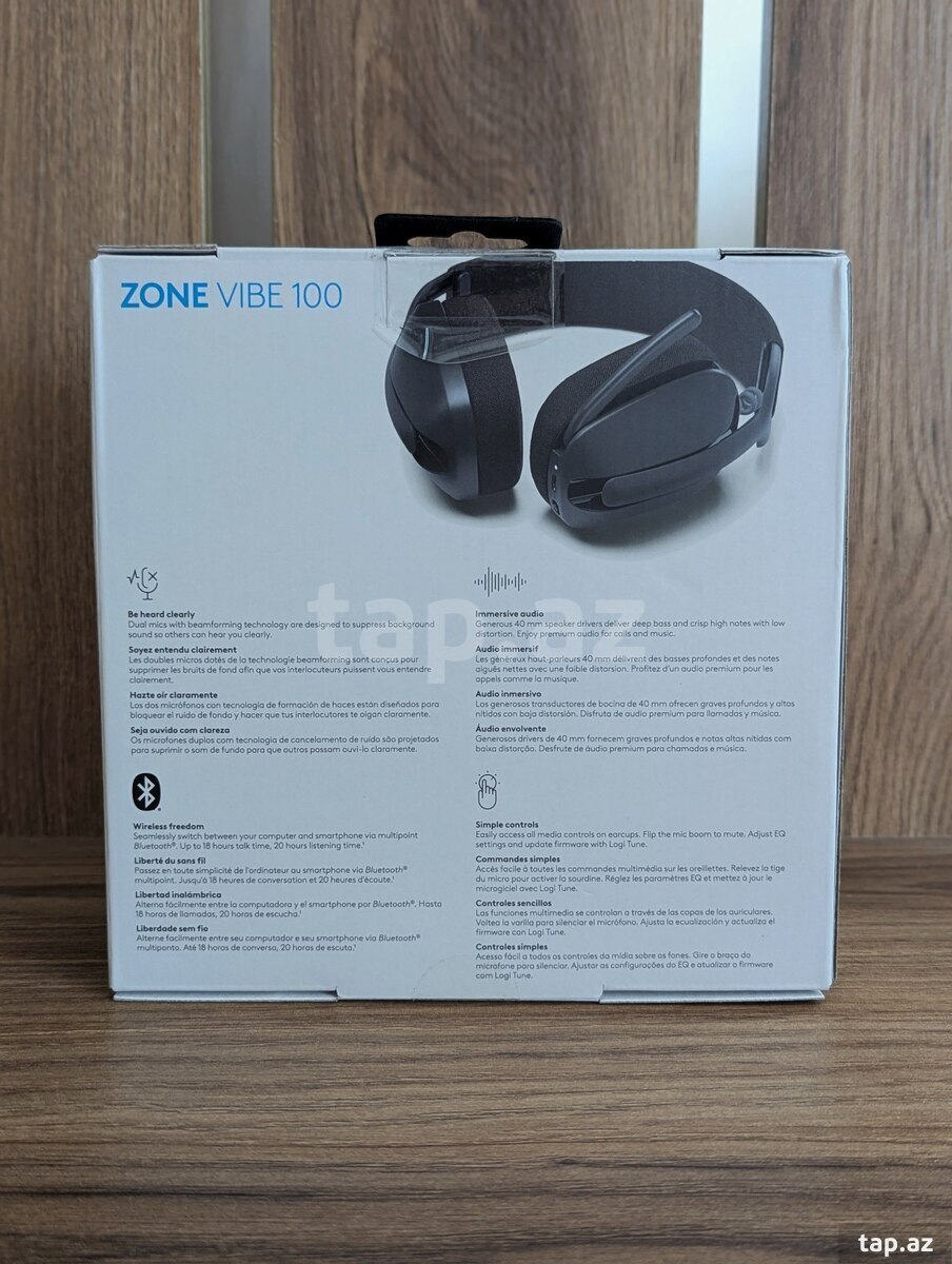 Logitech Zone Vibe 100 Lightweight Wireless Over Ear Headphones (2)
