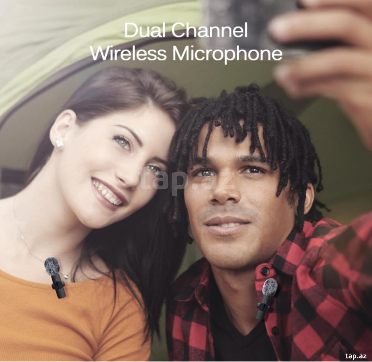 Wireless çüt yaxa mikrofon Typec (5)