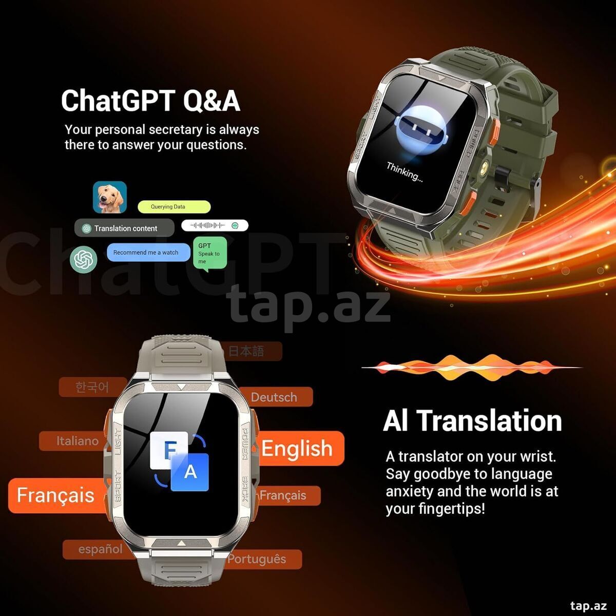 Smart Watch W66 Black (2)