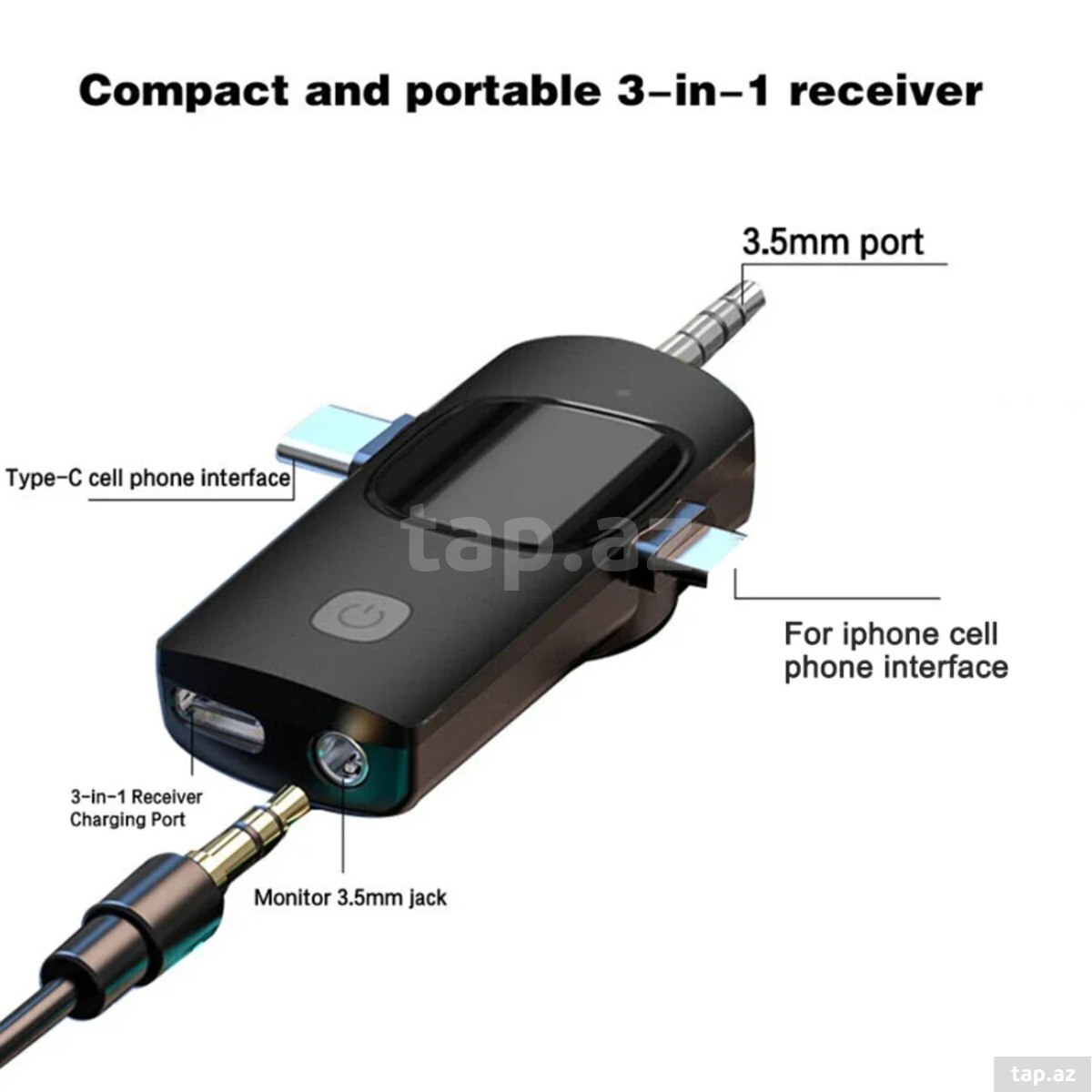 Wireless cüt yaxa mikrofonu 4in1 (4)