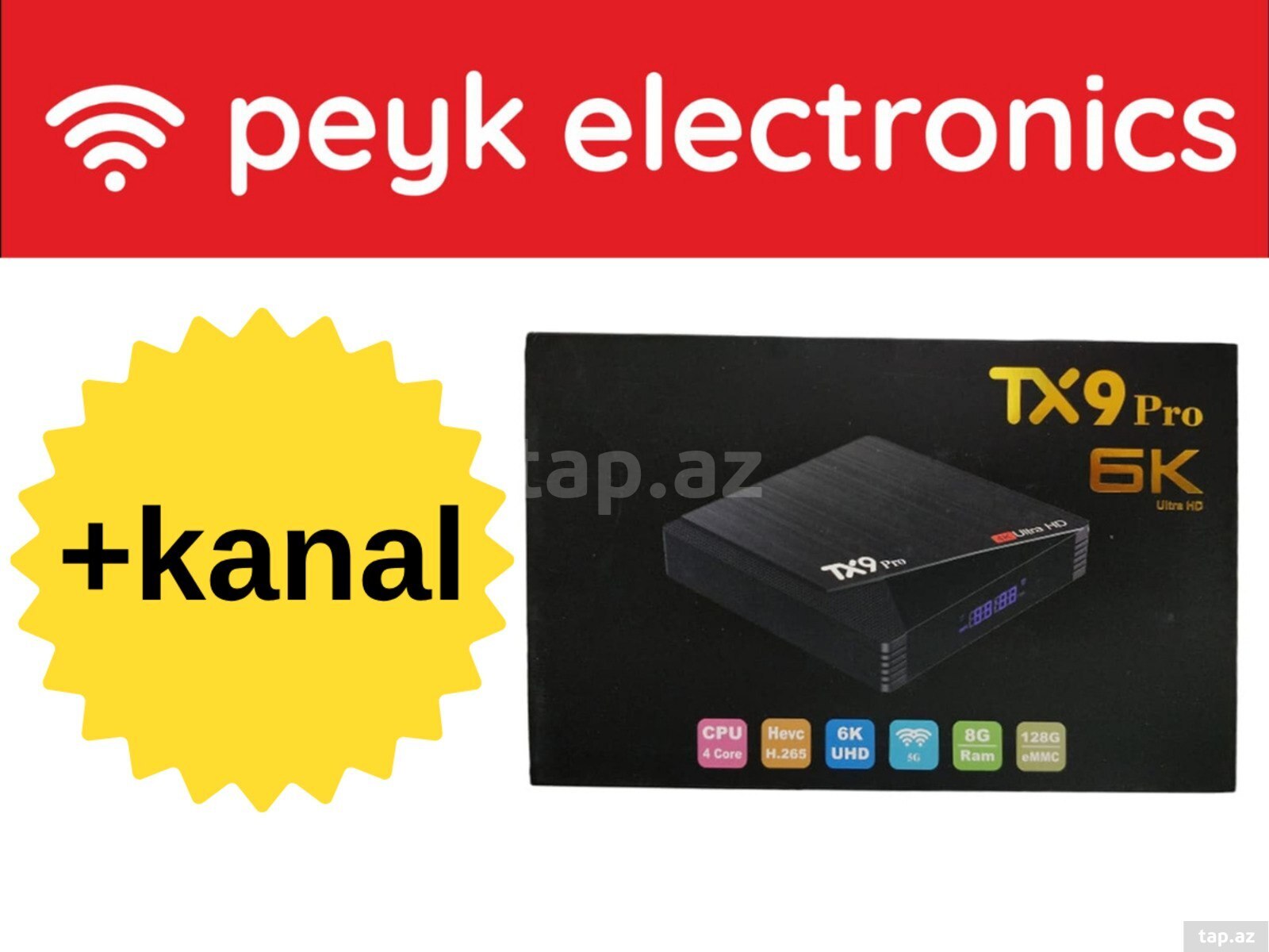 Smart TV Box | Android 9/10/11 əməliyyat sistemi | 4K UHD, Wi-Fi, Bluetooth dəstəkli (2)