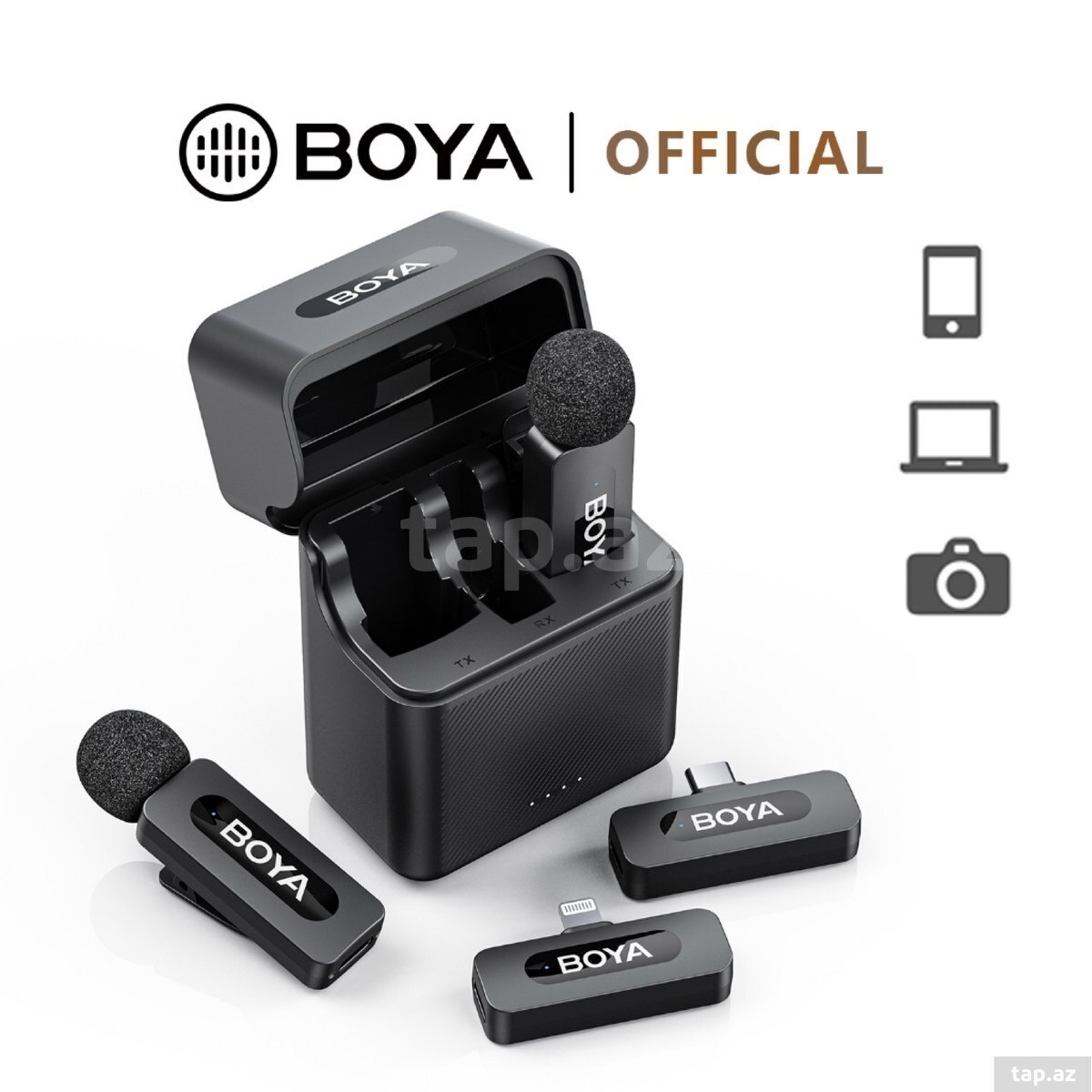 "Boya V3 Combo" yaxa mikrofonu (3)