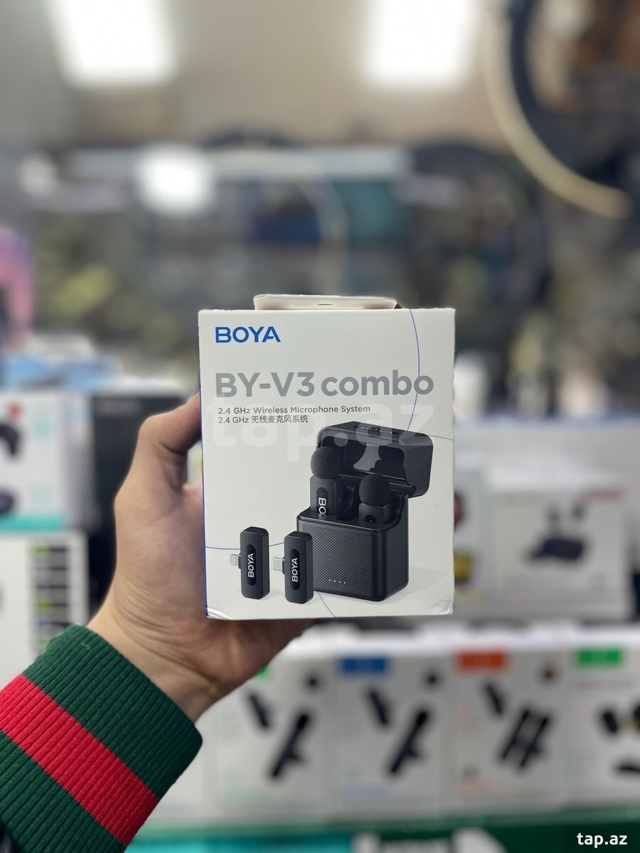 "Boya V3 Combo" yaxa mikrofonu