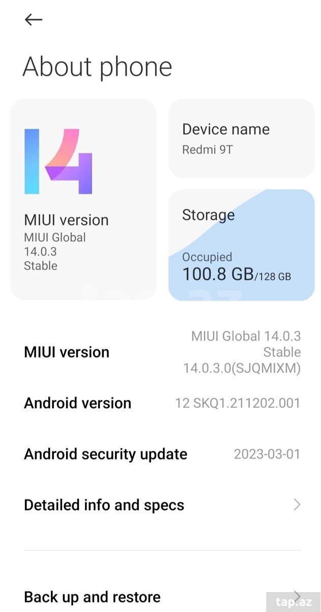 Xiaomi Redmi 9T Twilight Blue 128GB/4GB (3)