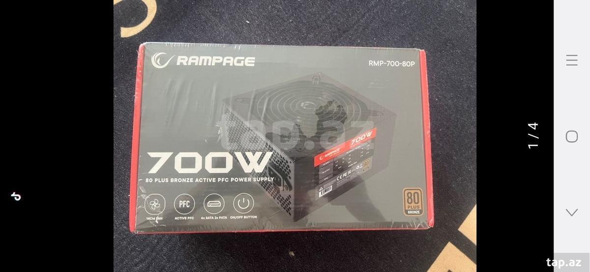 Qida bloku "RAMPAGE 700W+80BRONZE" (2)