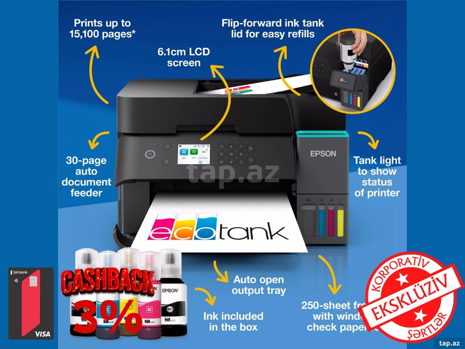 Printer "Epson EcoTank L6370 C11CL43405" (3)
