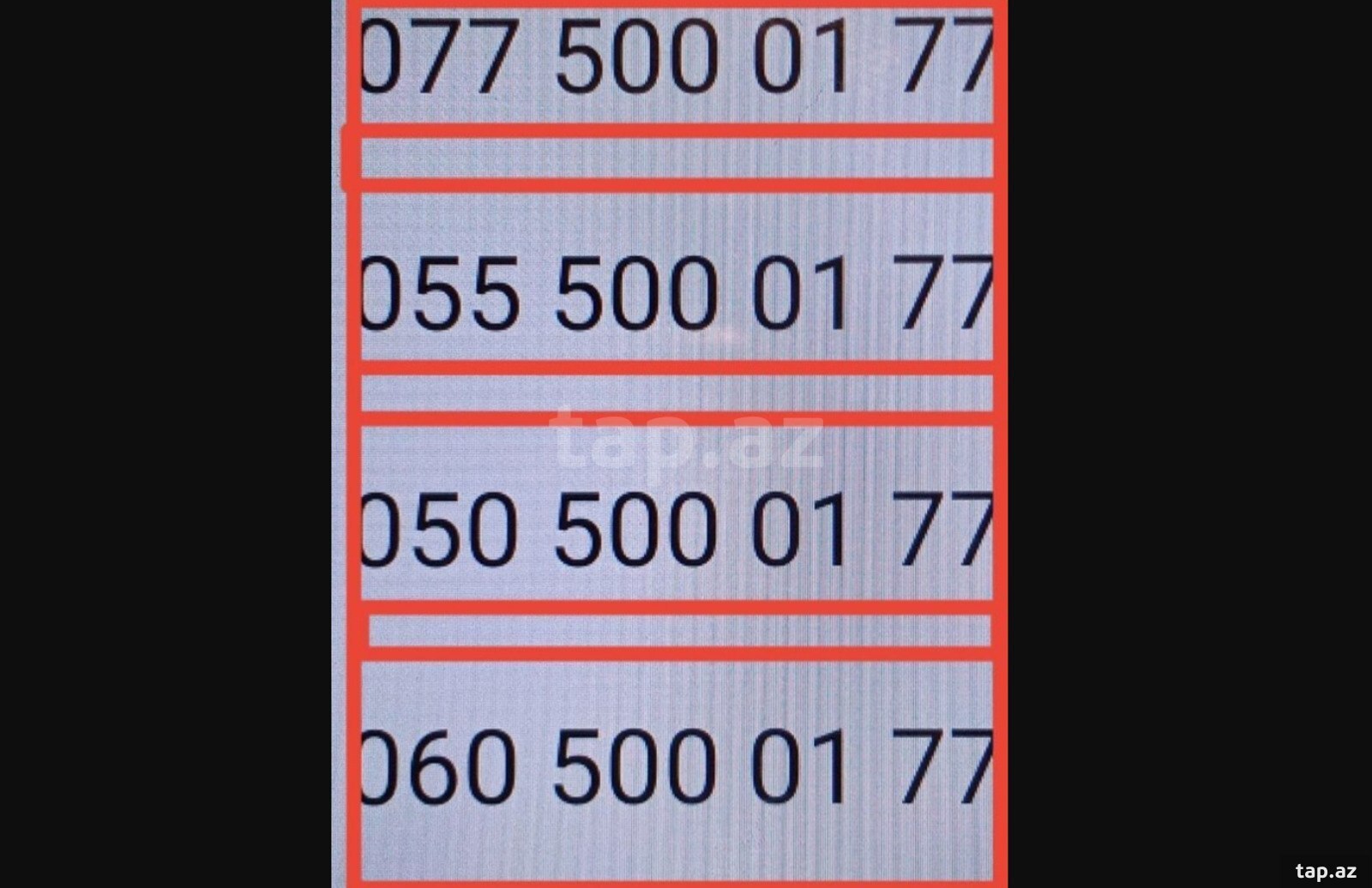 Azercell nömrə – (050) 500-01-77