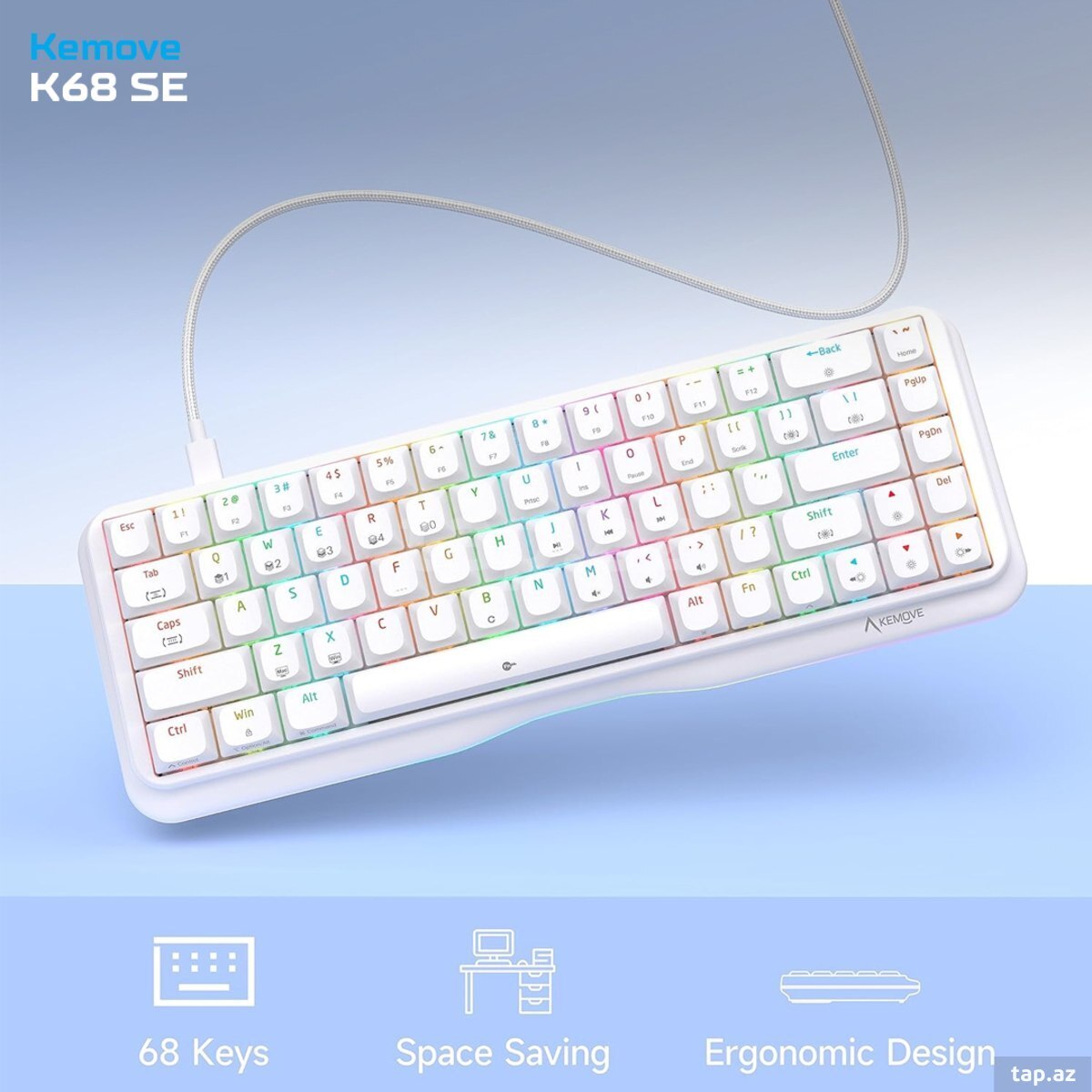 Klaviatura "Kemove K68SE" (4)