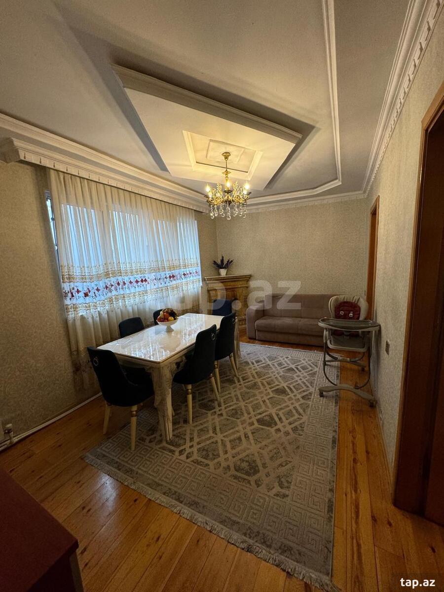 3-otaqlı mənzil kirayə verilir, Sahil m., 80 m²