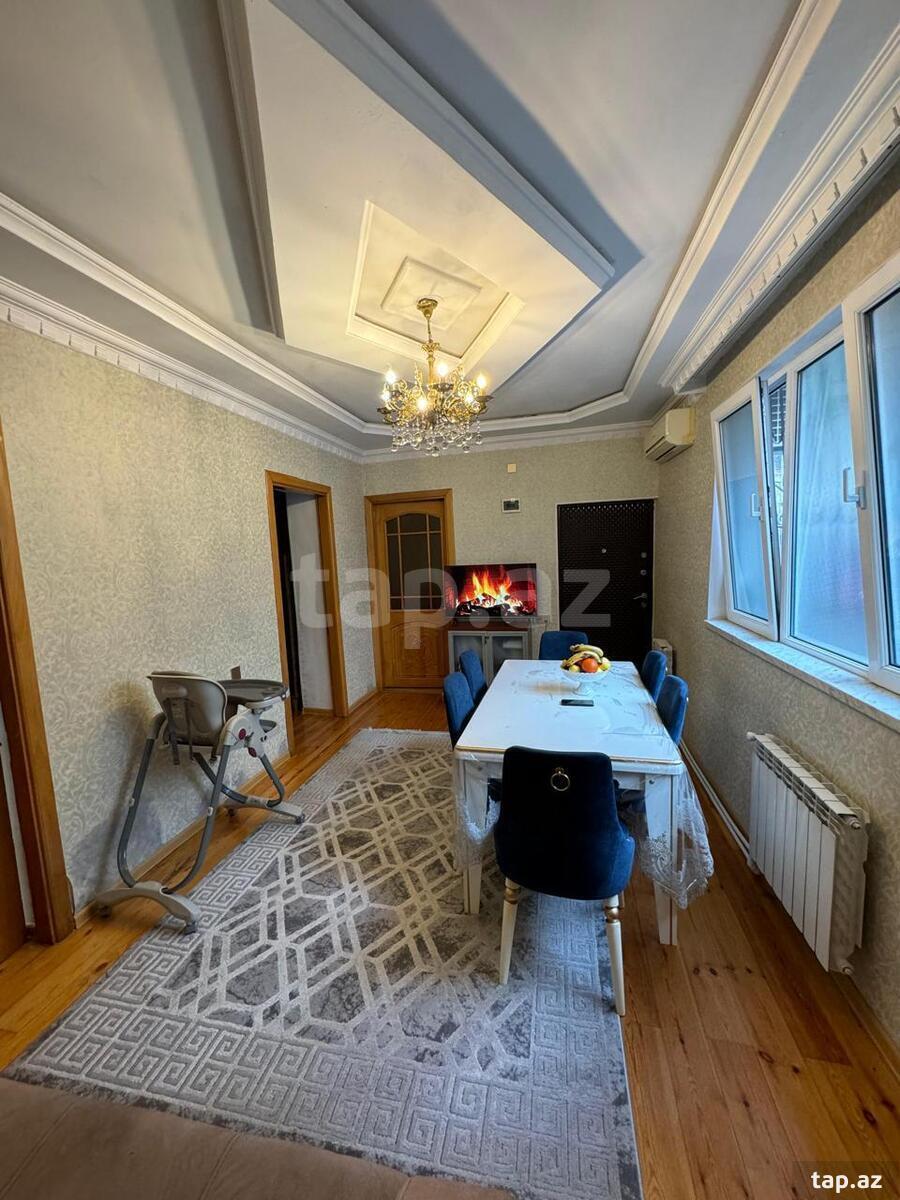3-otaqlı mənzil kirayə verilir, Sahil m., 80 m²