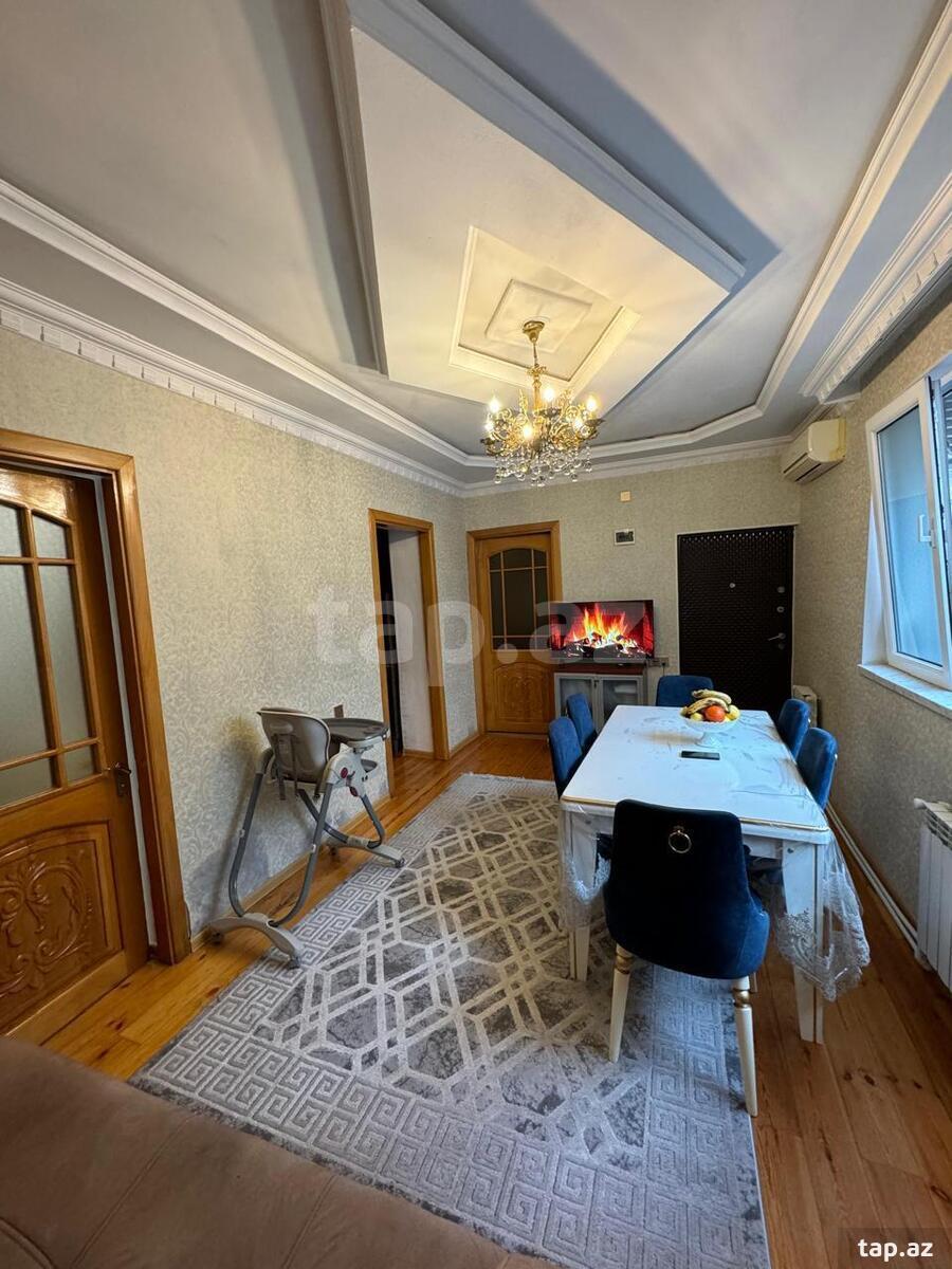 3-otaqlı mənzil kirayə verilir, Sahil m., 80 m²