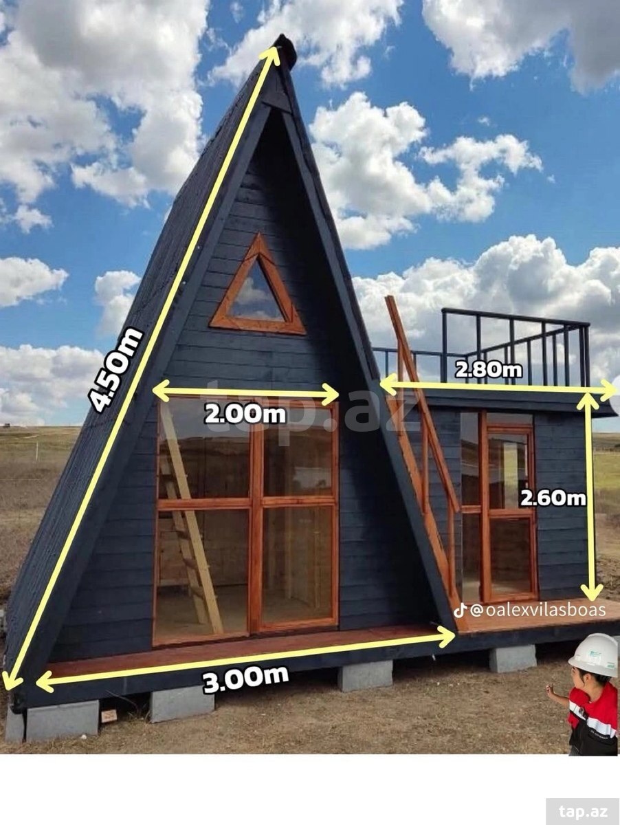 A-Frame evlərin tikintisi (9)