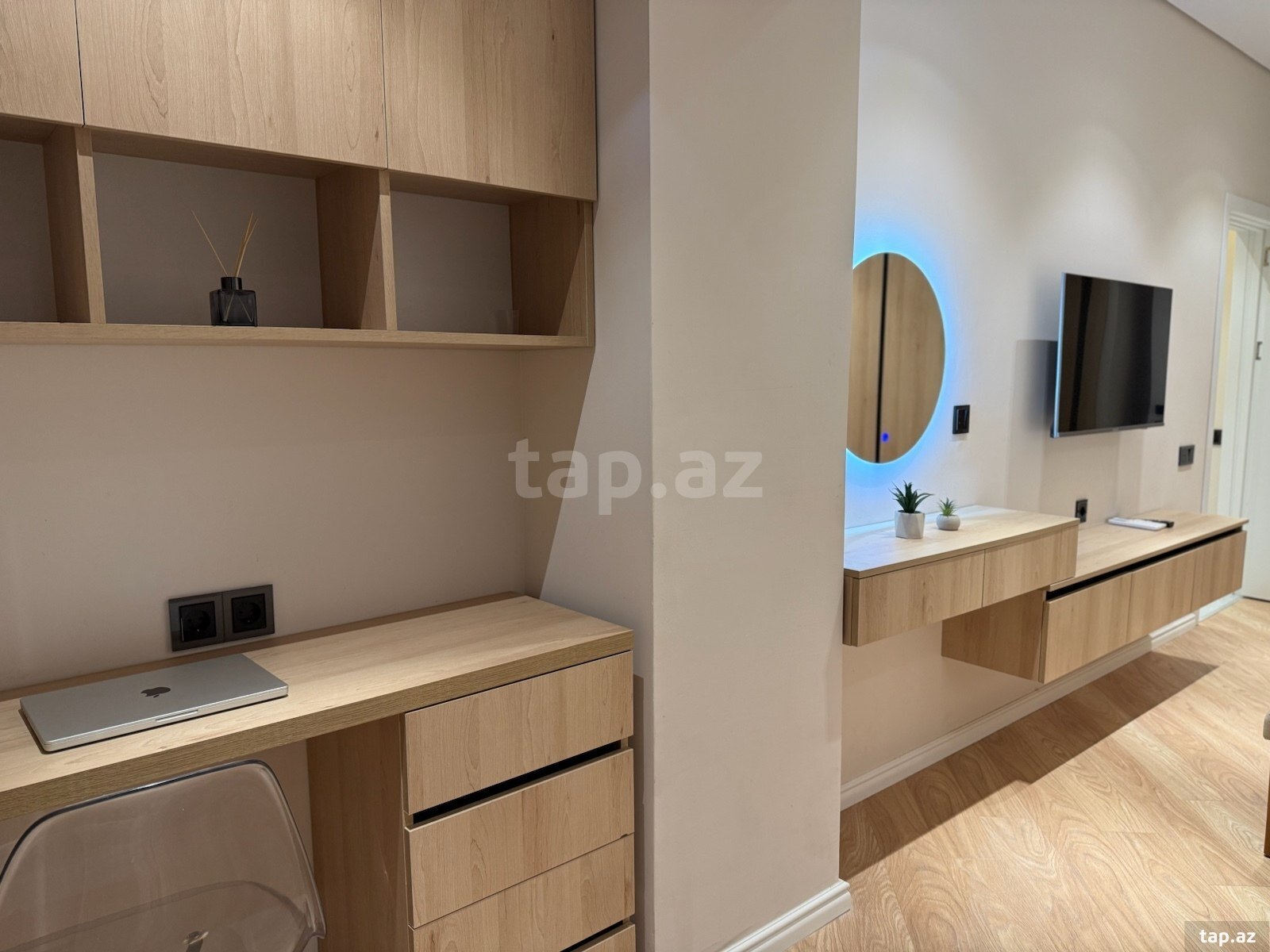 2-otaqlı mənzil kirayə verilir, Sahil m., 50 m² (9)