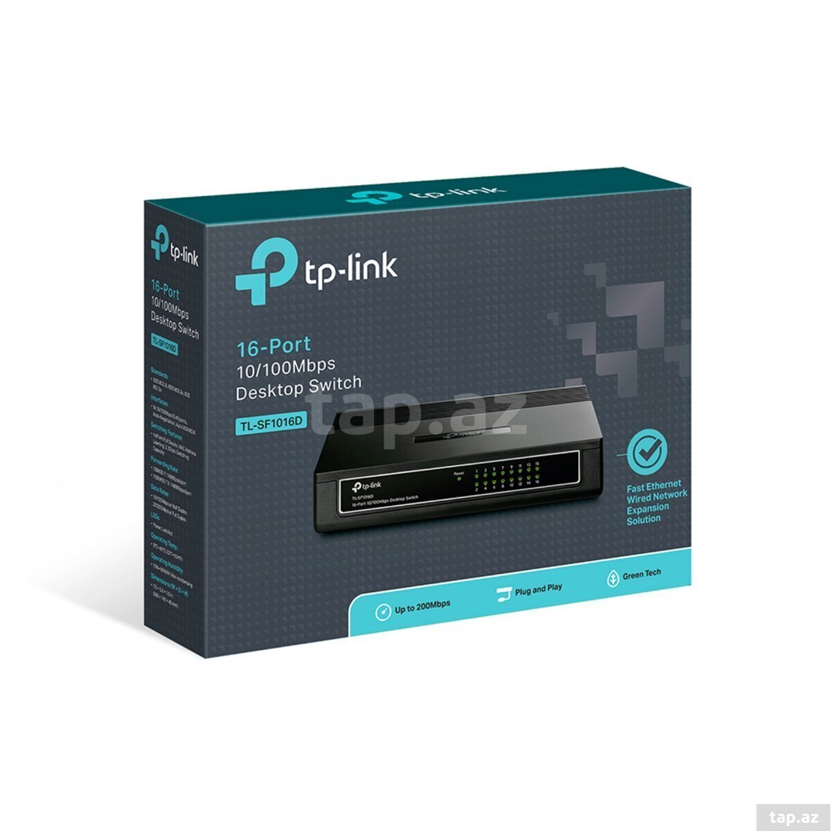 TP-Link 16-Port 10/100Mbps Desktop Switch TL-SF101
