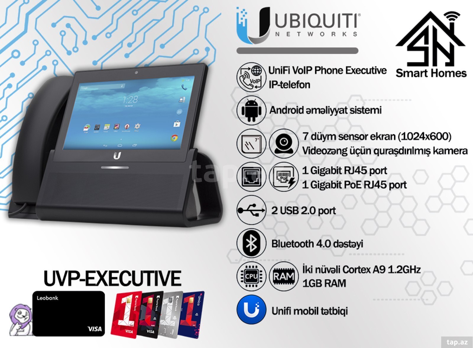 Ubiquiti IP-telefonu UVP-EXECUTIVE