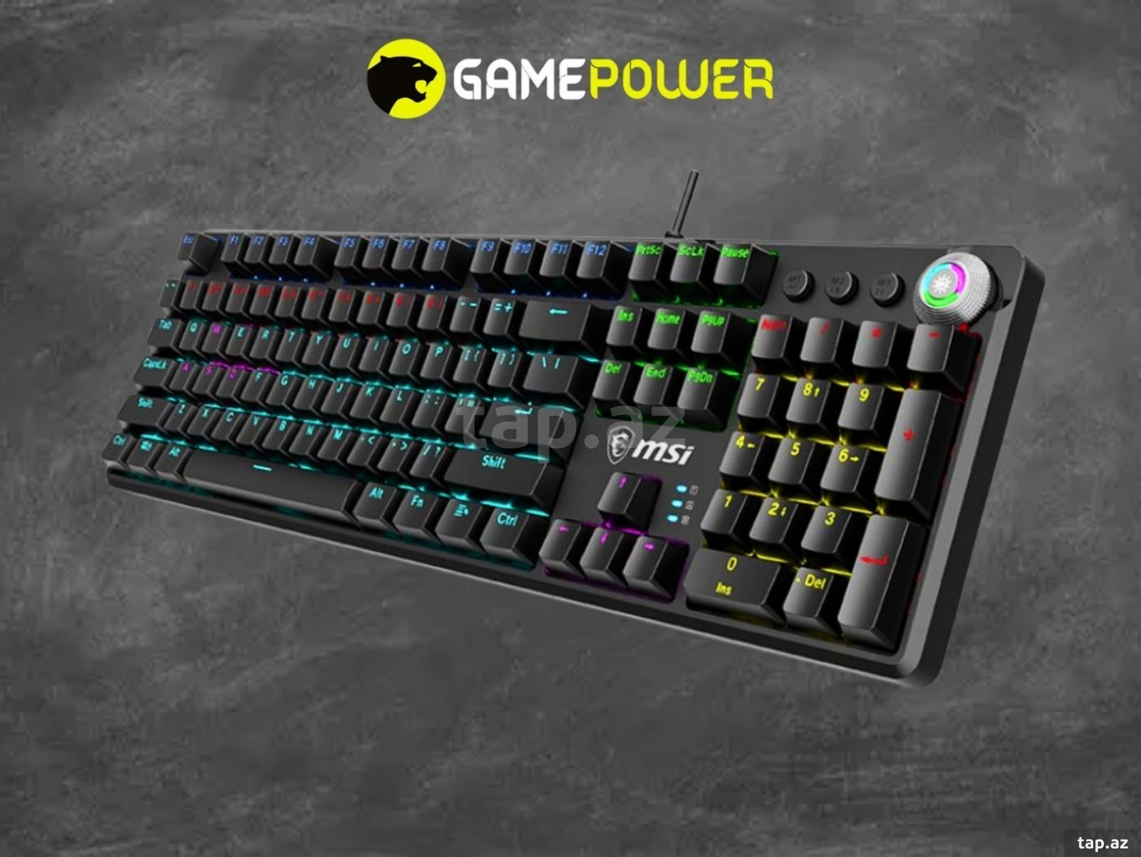 Klaviatura "MSI Gaming Vigor GK50Z V2 Black"
