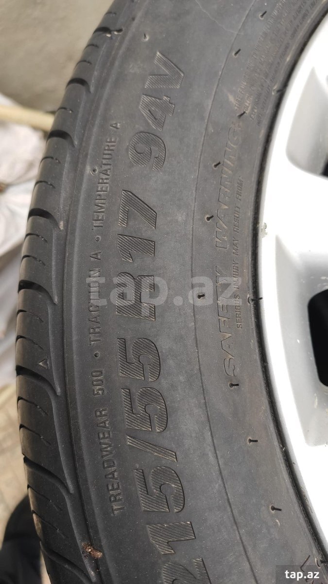 "Toyota Camry" təkərləri 215/55 R17 (3)